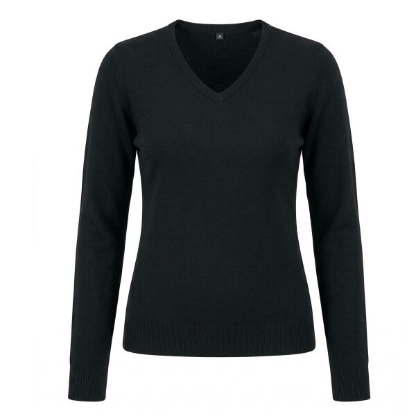 Ladies V-Neck Long Sleeve Pullover Thumbnail